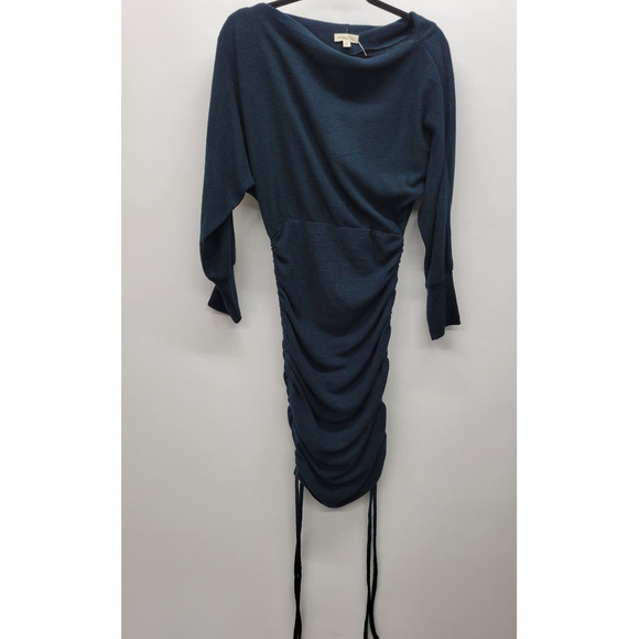 Main Strip Off-Shoulder Mini Dress Medium - Picture 1 of 4